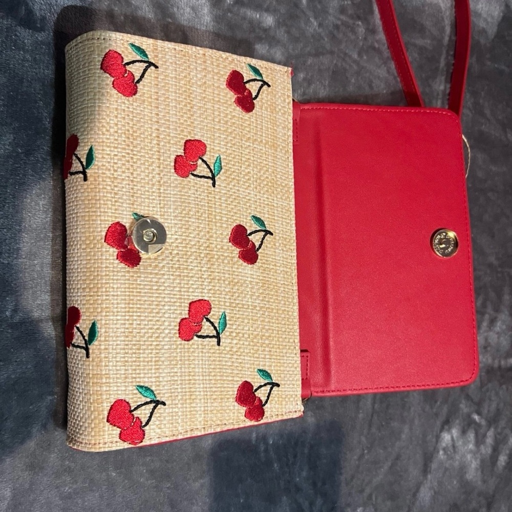 Cherry Patterned Betsey Johnson Crossbody Bag - Picture 2 of 4